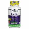 Natrol, быстрорастворимый биотин, максимальная эффективность, клубника, 10 000 мкг, 60 таблеток