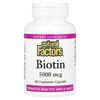 Natural Factors, Биотин, 5000 мкг, 60 вегетарианских капсул