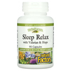Natural Factors, Sleep Relax, с валерианой и хмелем, 90 капсул - картинка 0