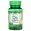 Nature's Truth, Vitamin D3, High Potency, 250 mcg (10,000 IU), 100 Quick Release Softgels - картинка 0