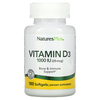 NaturesPlus, Витамин D3, 25 мкг (1000 МЕ), 180 капсул - картинка 0