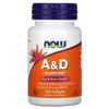 NOW Foods, A&D, 100 мягких таблеток - картинка 0