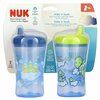 NUK, Hide 'n Seek, чашки с жестким носиком, для детей от 9 месяцев, синий, 2 чашки по 300 мл (10 унций) - картинка 0