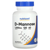 Nutricost, D-манноза, 1000 мг, 120 капсул (500 мг в 1 капсуле) - картинка 0