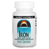Source Naturals, Железо, 25 мг, 250 таблеток - картинка 0