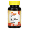 Sundance Vitamins, Витамин E, высокая эффективность, 180 мг (400 МЕ), 100 капсул быстрого высвобождения - картинка 0