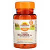 Sundown Naturals, Растворимый мелатонин, вишня, 5 мг, 90 микролозжей - картинка 0