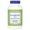 The Vitamin Shoppe, бузина с витамином C и цинком, 90 растительных капсул - картинка 0