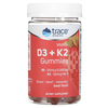 Trace Minerals ®, Жевательные мармеладки с витамином D3 и K2, с клубникой, 60 жевательных таблеток - картинка 0