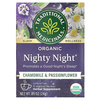 Traditional Medicinals, органическая Nighty Night, ромашка и пассифлора, без кофеина, 16 чайных пакетиков по 1,5 г (0,05 унции) - картинка 0