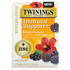 Twinings, Superblends, Immune Support, травяной чай из гибискуса и бузины, ежевика, без кофеина, 16 чайных пакетиков, 32 г (1,12 унции) - картинка 0