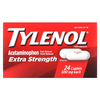 Tylenol, Extra Strength, ацетаминофен, обезболивающее, средство для снижения температуры для взрослых, 500 мг, 24 капсулы - картинка 0