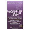 Viva Naturals, бузина, витамин C и цинк, 120 капсул - картинка 0
