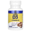 Enzymedica, витамины D3 и K2, 60 капсул - картинка 2