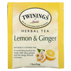 Twinings, травяной чай, без кофеина, лимон и имбирь, 25 пакетиков, 1,32 унции (37,5 г) - картинка 2