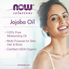 NOW Foods, Solutions, сертифицированный органический продукт, масло жожоба, 237 мл - картинка 3