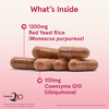 Jarrow Formulas, Красный дрожжевой рис + коэнзим Q10, 120 вегетарианских капсул - картинка 4